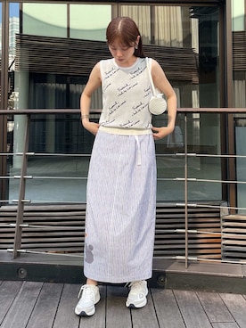 「FILA」｜emmiさん（レディース・165cm）の夏コーディネート