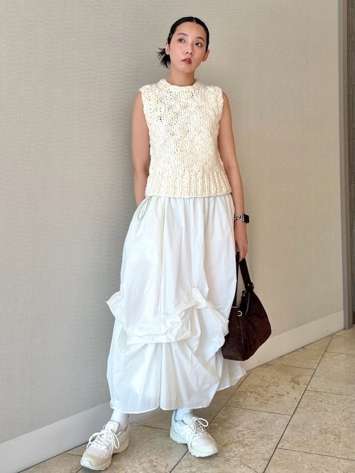 emmi ウールミックスハンドニットベスト ウールミックスハンドニットベスト（ベスト）｜emmi（エミ）の