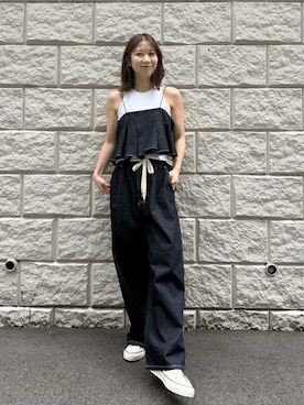 「CONVERSE（コンバース）のアイテム」を使った、emmiさん（レディース・163cm）の夏コーディネート