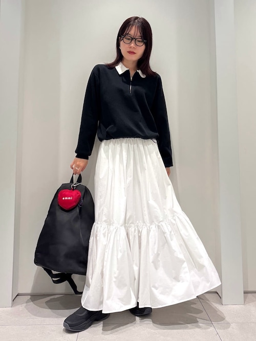 ジップアップニット×スカートセット（ワンピース）｜emmi（エミ）の