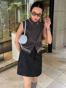 「アイテム（スカート）」を使った、emmiさん（レディース・165cm）の夏コーディネート