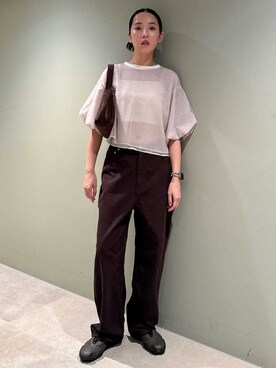 「骨格ナチュラル」｜emmiさん（レディース・165cm）の夏コーディネート