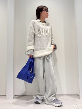 「アイテム（エコバッグ/サブバッグ）」を使った、emmiさん（レディース・154cm）の秋コーディネート