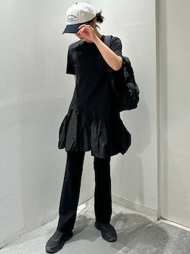 「アイテム（バックパック/リュック）」を使った、emmiさん（レディース・160cm）の夏コーディネート