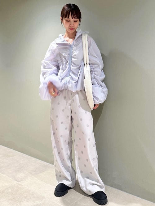 撥水 ギャザーフーディーブルゾン（ブルゾン）｜emmi（エミ）の