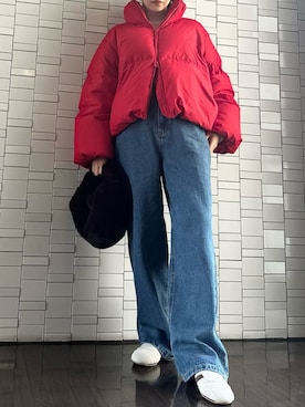 「emmi（エミ）のアイテム」を使った、emmiさん（レディース・157cm）の冬コーディネート