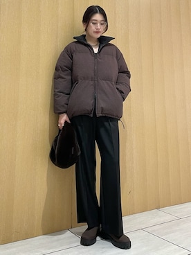 「アイテム（ハンドバッグ）」を使った、emmiさん（レディース・169cm）の冬コーディネート