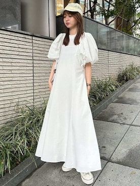 emmi（エミ）の「【emmi atelier】シャーリングワークワンピース