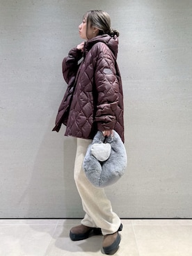 「アイテム（エコバッグ/サブバッグ）」を使った、emmiさん（レディース・157cm）の秋コーディネート