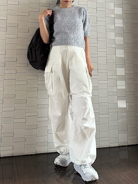 「アイテム（ルームウェア）」を使った、emmiさん（レディース・157cm）の夏コーディネート