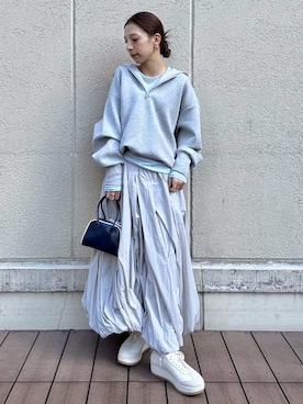 「emmi（エミ）のアイテム」を使った、emmiさん（レディース・154cm）の冬コーディネート