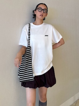 「ASICS（アシックス）のアイテム」を使った、emmiさん（レディース・165cm）の夏コーディネート