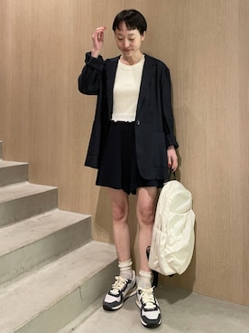 「PUMA（プーマ）のアイテム」を使った、emmiさん（レディース・153cm）の春コーディネート