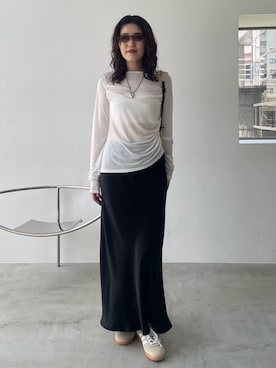 「emmi（エミ）の【USAGI ONLINE・ZOZO限定カラーあり】パッカブルバックパック/撥水（バックパック/リュック、ベージュ系）」を使った、emmiさんの夏コーディネート