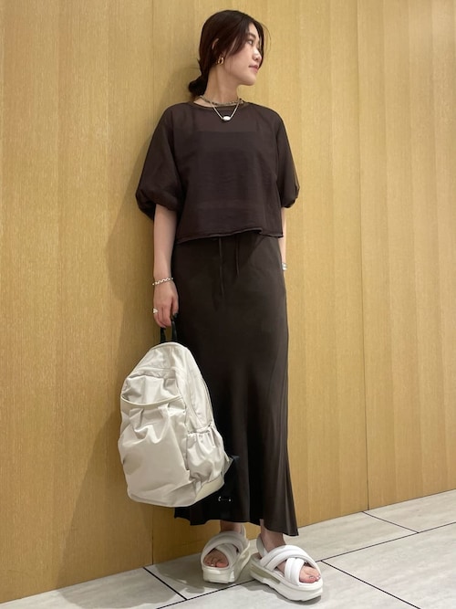 ONLINE限定カラー】eco レザーミックスギャザーバックパック