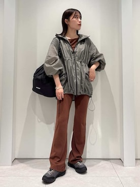 「アイテム（ブルゾン）」を使った、emmiさん（レディース・154cm）の夏コーディネート