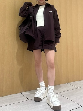 「アイテム（ルームウェア/パジャマ）」を使った、emmiさん（レディース・157cm）の夏コーディネート