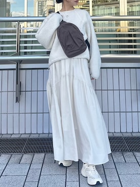 「PUMA」｜「アイテム（ワンピース/ドレス）」を使った、emmiさん（レディース・156cm）の冬コーディネート