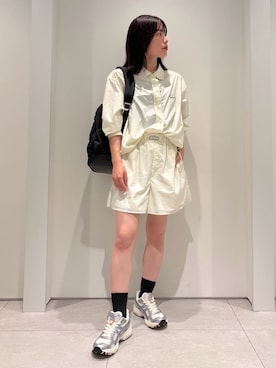 「アイテム（ルームウェア）」を使った、emmiさん（レディース・154cm）の夏コーディネート