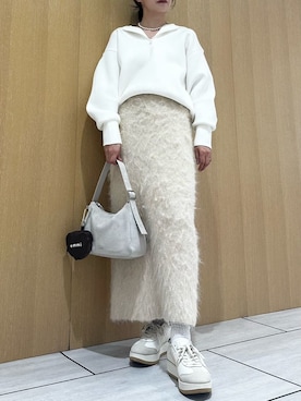 「emmi（エミ）のアイテム」を使った、emmiさん（レディース・157cm）の冬コーディネート