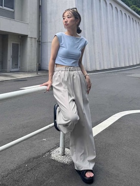 「NIKE（ナイキ）のアイテム」を使った、emmiさん（レディース・157cm）の夏コーディネート