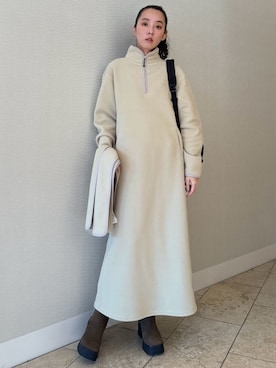 「アイテム（バックパック/リュック）」を使った、emmiさん（レディース・165cm）の冬コーディネート