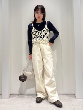「アイテム（その他トップス）」を使った、emmiさん（レディース・154cm）の夏コーディネート