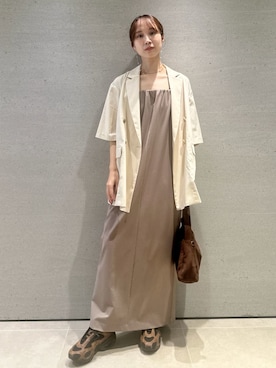 「アイテム（バレッタ/ヘアクリップ）」を使った、emmiさん（レディース・161cm）の夏コーディネート
