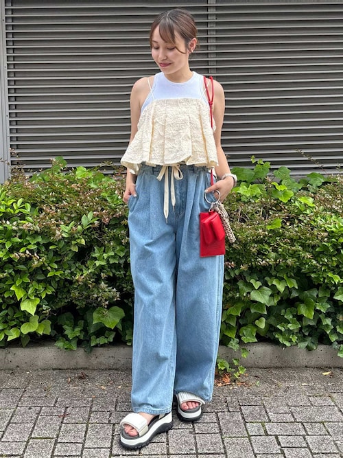 ウエストギャザーワイドパンツ（その他パンツ）｜emmi（エミ）の