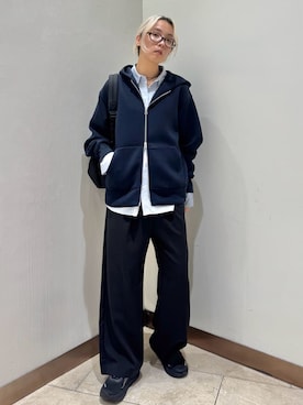 「アイテム（ルームウェア）」を使った、emmiさん（レディース・165cm）の秋コーディネート