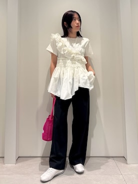 「emmi（エミ）のアイテム（トップス）」を使った、emmiさん（レディース・154cm）の春コーディネート