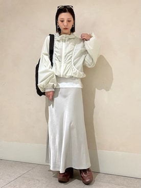 「NIKE（ナイキ）の【NIKE meets emmi】AIR MAX MUSE SE（スニーカー、ブラウン系）」を使った、emmiさんの夏コーディネート
