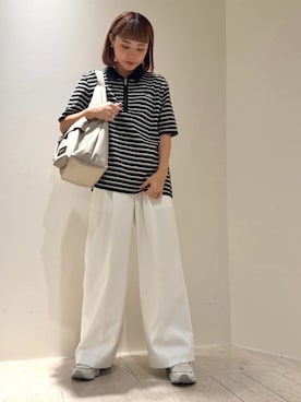 「ASICS（アシックス）のアイテム」を使った、emmiさん（レディース・158cm）の夏コーディネート