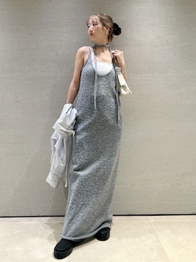 「アイテム（ルームウェア/パジャマ）」を使った、emmiさん（レディース・157cm）の秋コーディネート