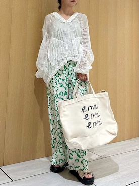 「SHAKA（シャカ）のアイテム」を使った、emmiさん（レディース・157cm）の夏コーディネート