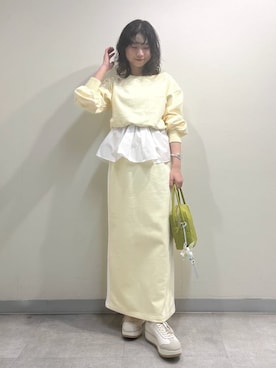 「アイテム（チャーム）」を使った、emmiさん（メンズ・155cm）の冬コーディネート