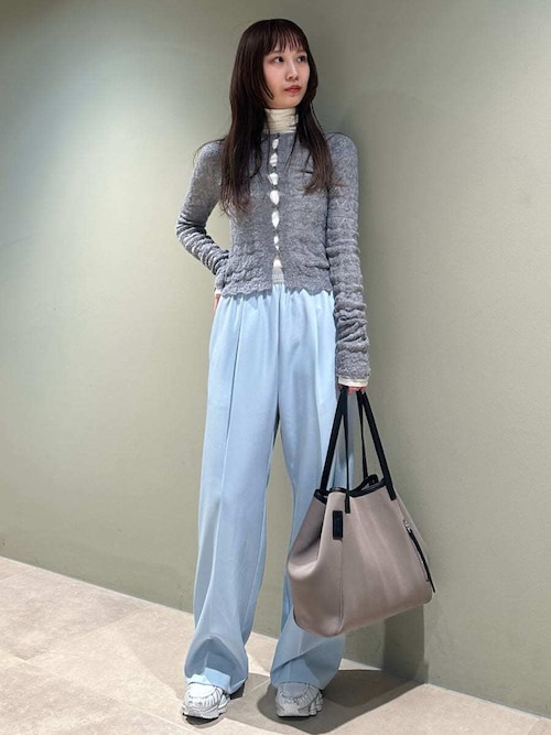 新品未使用【emmi atelier】ハイネックメッシュカットソー LBEG ハイネックカットソー（Tシャツ/カットソー）｜emmi（エミ）の