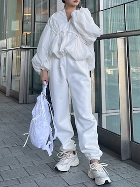 「PUMA」｜「アイテム（その他アウター）」を使った、emmiさん（レディース・156cm）の冬コーディネート
