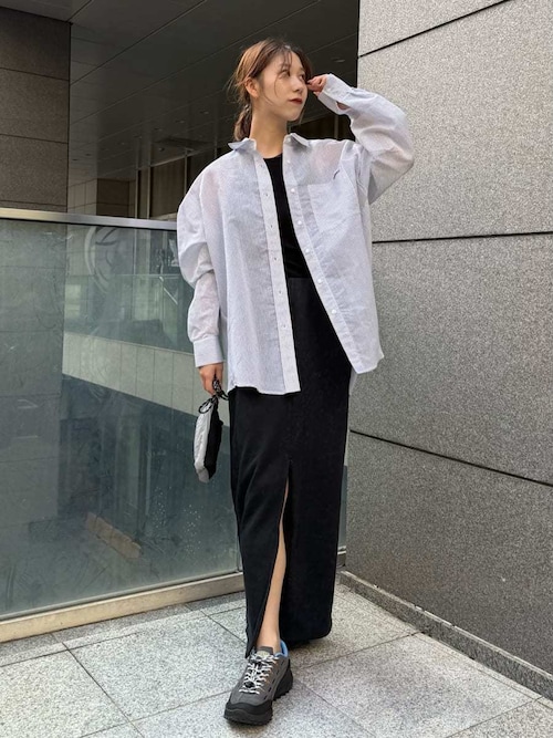 シアーストライプシャツ（ルームウェア/パジャマ）｜emmi（エミ