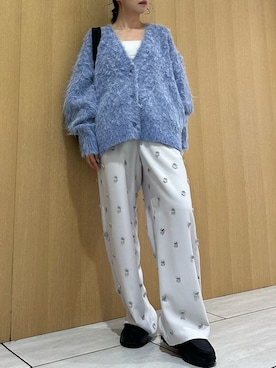 「アイテム（ルームウェア/パジャマ）」を使った、emmiさん（レディース・157cm）の秋コーディネート