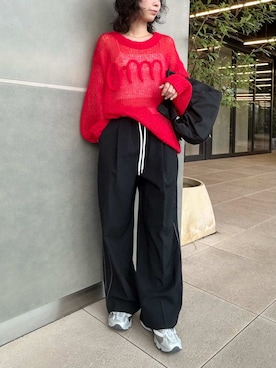 「アイテム（バッグ）」を使った、emmiさん（メンズ・155cm）の秋コーディネート