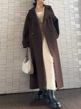 「アイテム（その他トップス）」を使った、emmiさん（レディース・157cm）の秋コーディネート