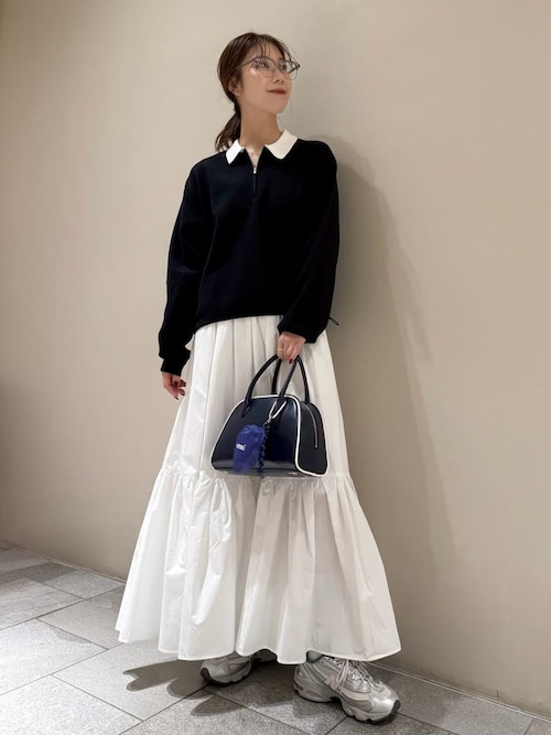 ジップアップニット×スカートセット（ワンピース）｜emmi（エミ）の