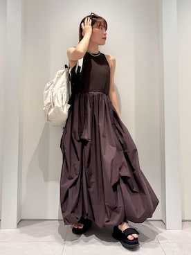 「アイテム（サングラス）」を使った、emmiさん（レディース・154cm）の夏コーディネート