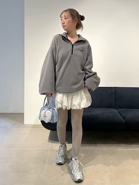 「アイテム（タイツ/ストッキング）」を使った、emmiさん（レディース・157cm）の秋コーディネート