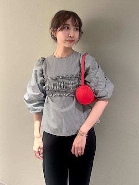 「アイテム（バングル/リストバンド）」を使った、emmiさん（レディース・161cm）の夏コーディネート