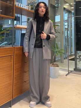 「emmi（エミ）のアイテム（その他アウター）」を使った、emmiさん（レディース・165cm）の冬コーディネート