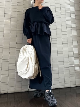 「emmi（エミ）のアイテム」を使った、emmiさん（レディース・157cm）の冬コーディネート