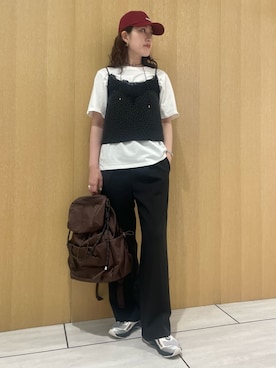 「emmi（エミ）のサテンコードネックレス（ネックレス、ゴールド系）」を使った、emmiさんの夏コーディネート