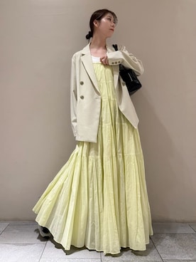 「SALOMON（サロモン）の【emmi×SALOMON】XT-6（スニーカー、ブルー系）」を使った、emmiさんの春コーディネート